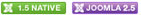 MailChimp Module 2 supports Joomla 1.5 and 2.5 Natively!
